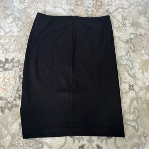 Lord & Taylor Black Midi Skirt